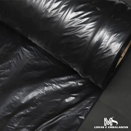 Lona preta para proteção e cobertura